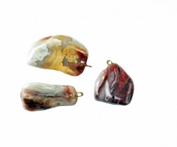 Healing Stones - Nat Agate Earrings, Healing Stones