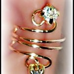  rhinestones,piercing illusion earrings, ear cuff, ear wrap, earring, ear jewelry, non pierced, cool stuff, present, gifts for her, 2015,