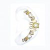 Marla - Pierceless Ear Cuff Wrap with Center Jewel