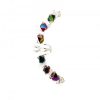Iris - Ear Cuff Wrap with Multicolor Glass Beads
