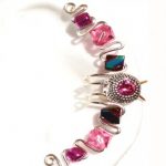 Izabella,Ear Cuff Wrap, Pink, cool ear cuff,