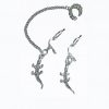 Lizard - Clip on Earrings with Chained Ear Cuff