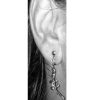 Lizard - Clip on Earrings with Chained Ear Cuff - Image 3