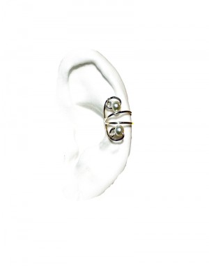 Nayeli - Gold or Silver Pearl Ear Cuff