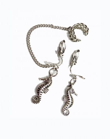 seahorse earrings,