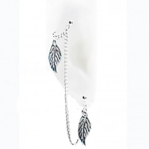 Silver Fall – Silver Double Piercings Earrings