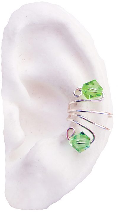 Ear cuff earring, earlums ear cuff wraps, original design, made in USA,