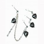  Toni-Multiple Piercings Earrings, multiple piercings earrings, double, triple piercings, studs, chained earrings, slave earrings