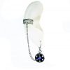 Zoe -Ear Cuff / Earrings with Blue Rhinestones - Image 2