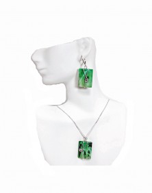 Bamboo - Earrings and Necklace set
