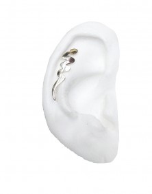 Snake - Sterling Silver Cartilage Earrings