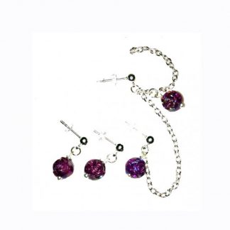 Purple Multiple Piercings Earrings