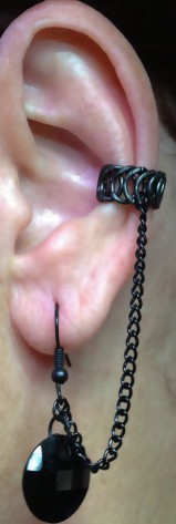 Slave Earrings,chained ear cuff, earcuf earcuffs,