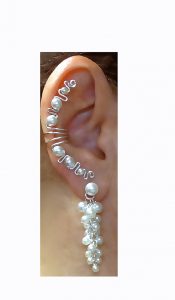 bridal earrings, ear cuffs ear wraps, earrings