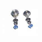 Blues Compression Pressure Clip-on Earrings, Blue Clipons pressure earrings, compression earrings, earrings, clipons