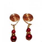 Red Compression Pressure Clip-on Earrings