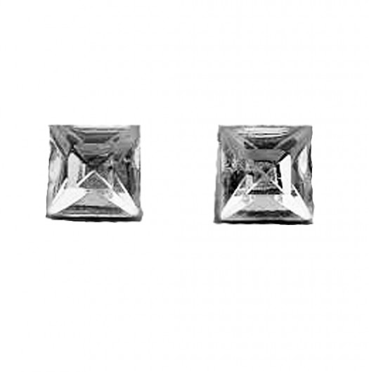 8 x 8mm Keloid Compression Square Magnetic Earrings