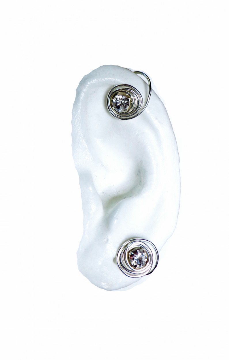 Keloid Finger Pressure Clip-On Earrings sold in Pairs