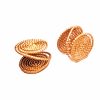 Small Pressure Earrings One Pair Yellow Gold-Filled or Sterling SilverTwist Wire Clip-on's Handmade in USA