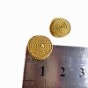 Small Pressure Earrings One Pair Yellow Gold-Filled or Sterling SilverTwist Wire Clip-on's Handmade in USA - Image 2