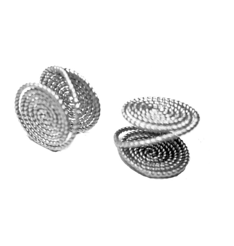Small Pressure Earrings One Pair Yellow GoldFilled or Sterling Silver