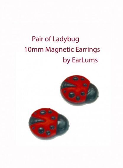 Ladybug Magnetic Earrings for Earlobe Keloid
