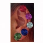 12mm Colorful Earrings for Earlobe Keloid
