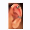 Feather Design Silver Oxidized Ear Cuffs - Image 2