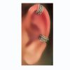 Wheat Design Silver Oxidized Ear Cuffs' - Image 3