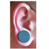 Black Spongy Rubber Keloid Magnetic Pressure Earrings 10mm 12mm 15mm and 19mm Discs - Image 3