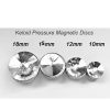 Keloid Pressure Magnetic Earrings with Clear Crystal Facing - Image 2