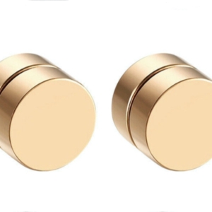 Keloid Pressure Earrings Golden Tone Magnetic: 6mm 8mm 10mm 12mm 15mm 19mm 21mm 25mm