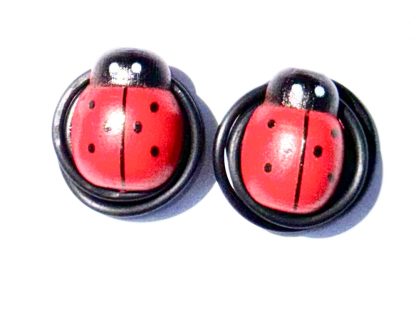 Keloid earrings, kids earrings , earrings for kids , hypoallergenic , little girl earrings , Ladybug , ladybug clips, Ladybug earrings, pressure earring